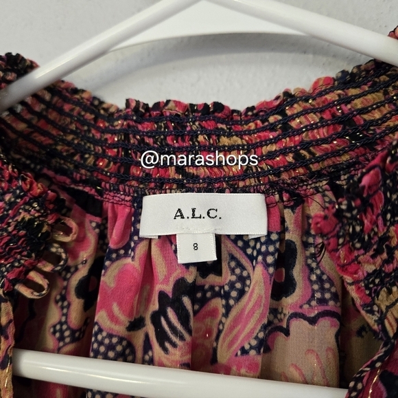 A.L.C. Hayley Floral Chiffon Top - Picture 5 of 9